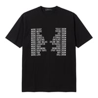 【P.O.S】MORE... PRINT TEE BLACK
