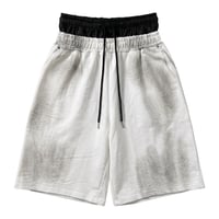 【P.O.S】DOUBLE WAIST SWEAT SHORTS WHITE