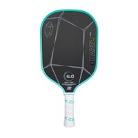 Six Zero Quartz Raw Carbon Fiber 15mm Pickleball Paddle  Prasiolite