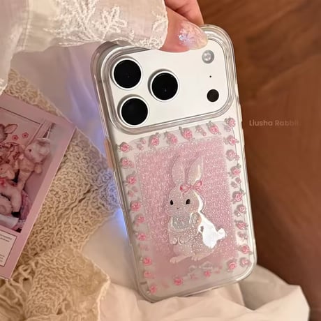 S75899 ローズバニーiPhoneケース