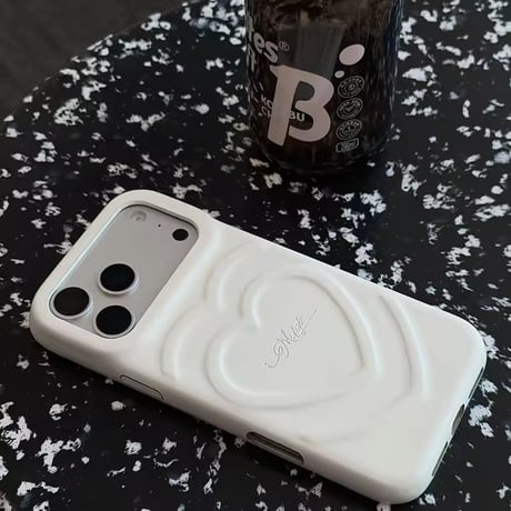 S75984 ぷっくりダブルハートiPhoneケース