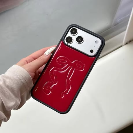 S75772 エンボスリボン iPhoneケース