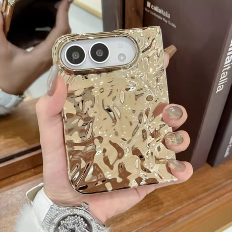 S75902 メタリックウェーブiPhoneDuoケース