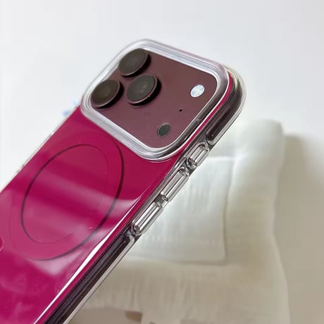 S75929 ニュアンスカラーMagSafeクリアiPhoneケース