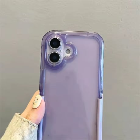 【即納商品】K23065 クリアカラーフレーム スタンドiPhoneケース