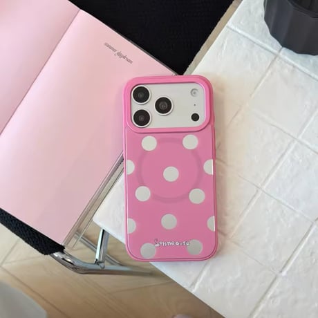 K23345 ハートドットスタンドiPhoneケース