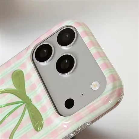 S75825 チェック柄チェリー iPhoneケース