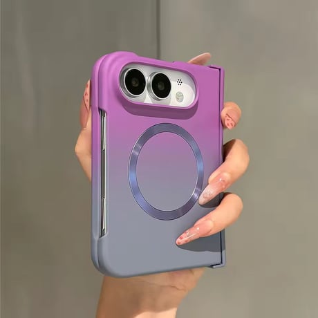 S75951 カラフルグラデーションMagSafe対応iPhoneDuoケース