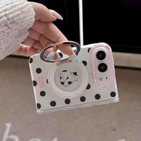 K23364 アニマルリングスタンドiPhoneDuoケース