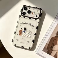 S76006 ダルメシアン＆テディベアiPhoneケース