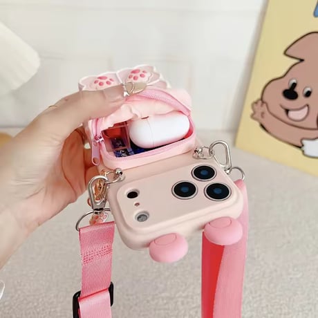 K23354 にくきゅうポーチショルダーiPhoneケース