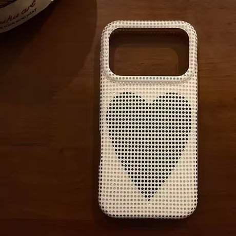 S75749 ドットハート iPhoneケース