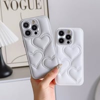 【即納商品】S74208 ふわキルティングハート iPhoneケース
