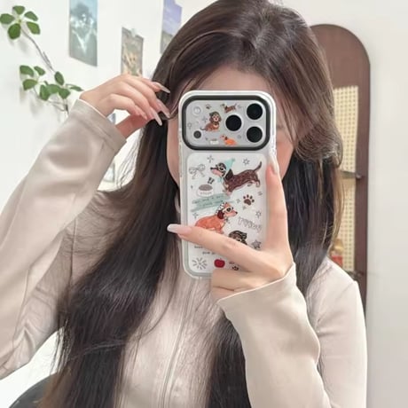 S75919 おしゃれわんこiPhoneケース