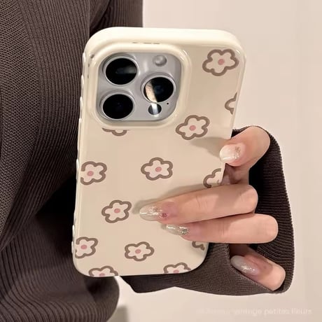 【即納商品】S75125 やさしめ柄のiPhoneケース