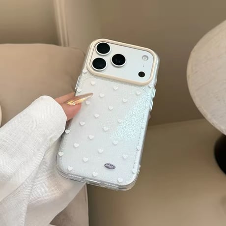 L62511 ミニハートクリア iPhoneケース