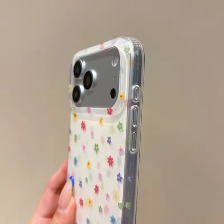 S75756 カラフルフラワー iPhoneケース