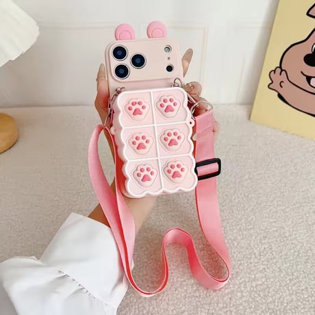K23354 にくきゅうポーチショルダーiPhoneケース