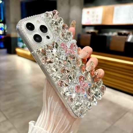 【即納商品】S74970 ジュエリーバタフライ iPhoneケース