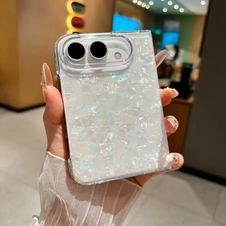 S75928 オーロラシェルiPhoneDuoケース