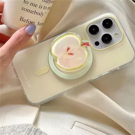 K22725 りんごソケット付きMagSafe対応 iPhoneケース