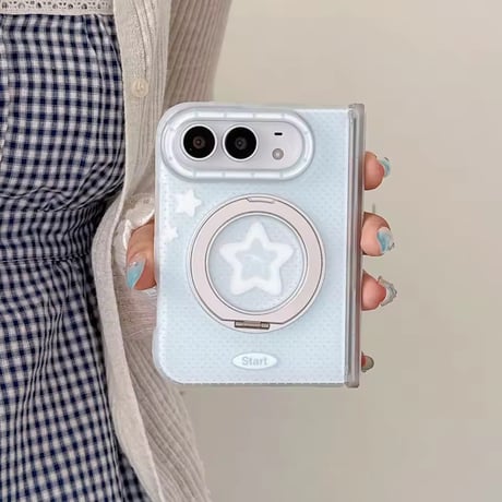 K23357 スウィートモチーフリングスタンドiPhoneDuoケース