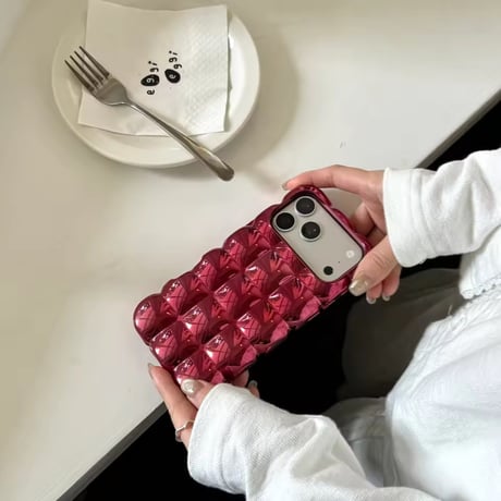 S75977 3DメタリックバブルiPhoneケース