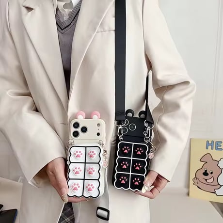 K23354 にくきゅうポーチショルダーiPhoneケース