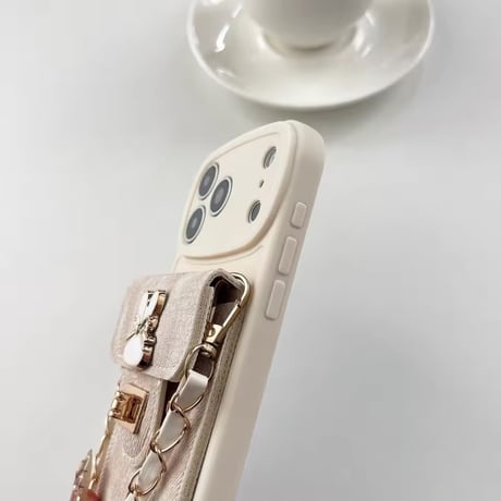 K23324 うさぎポケットショルダーiPhoneケース