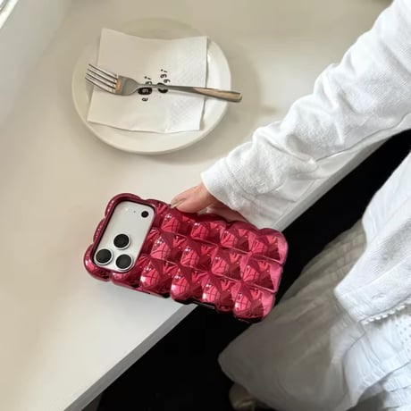 S75977 3DメタリックバブルiPhoneケース