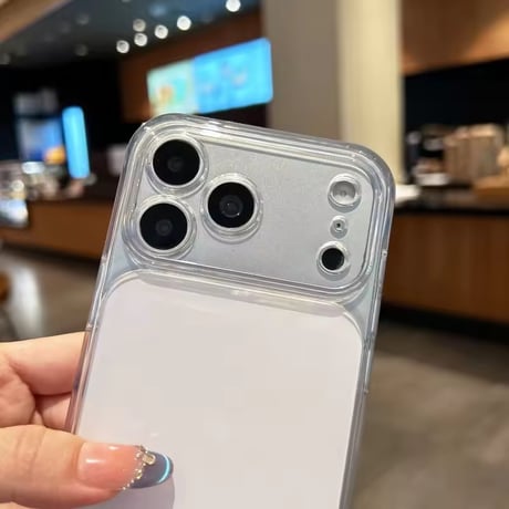S75838 ツヤカラーフレーム シンプル iPhoneケース