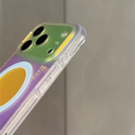 S75718 カラフルオーロラ MagSafe対応 iPhoneケース