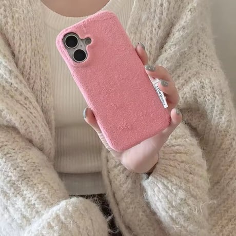 S75989 もこもこボアiPhoneケース