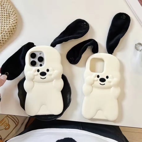 S75966 ぴょこみみドッグiPhoneケース