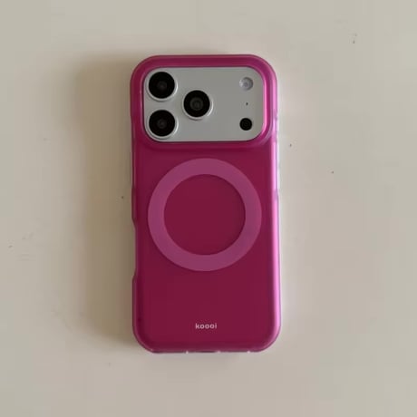 S75924 カラフルサークルMagSafe対応iPhoneケース