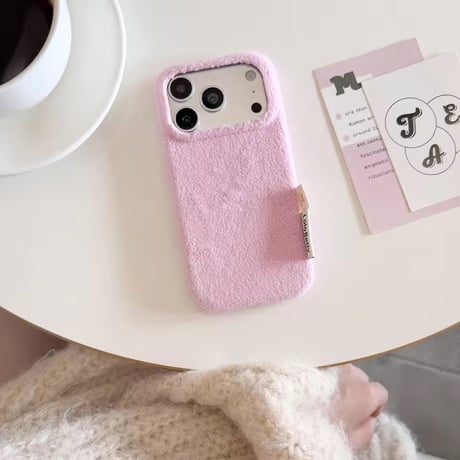 S75989 もこもこボアiPhoneケース