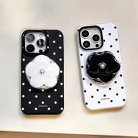 【即納商品】K23032 フラワーグリップ ドットiPhoneケース