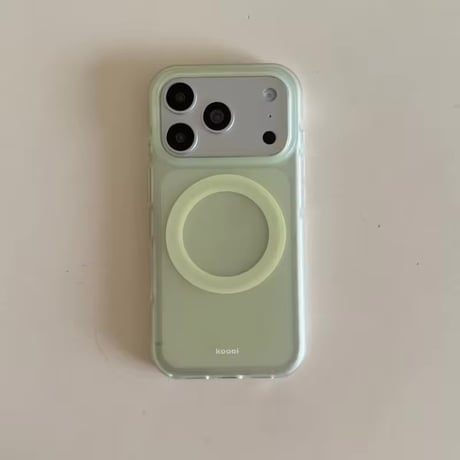 S75924 カラフルサークルMagSafe対応iPhoneケース