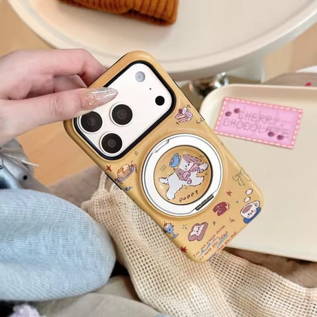 K23290 カフェタイムリングスタンドiPhoneケース