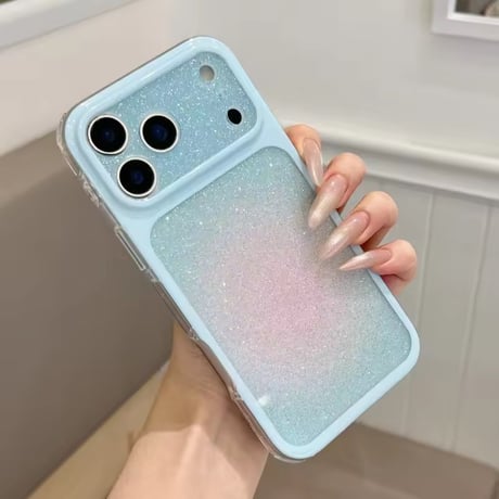 L62487 ラメニュアンスカラー iPhoneケース