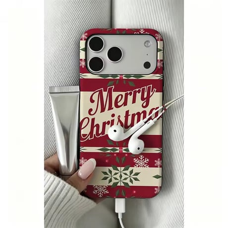 S75948 メリークリスマスロゴiPhoneケース