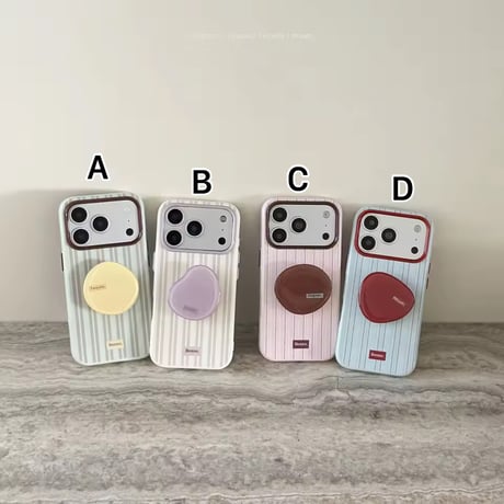 K23366 ニュアンスグリップストライプiPhoneケース