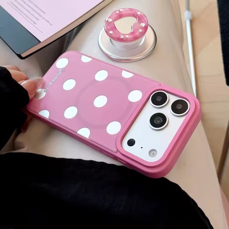 K23345 ハートドットスタンドiPhoneケース