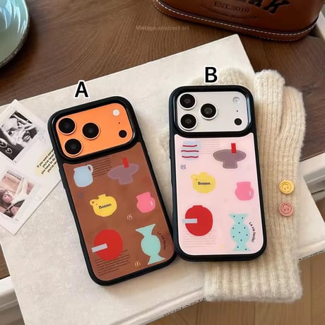 S75782 レトロポット iPhoneケース