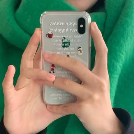 L62529 ウィンターホリデークリアiPhoneケース