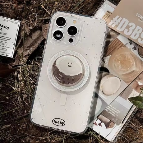 K23195 ゆるフェイスリングスタンド付き iPhoneケース