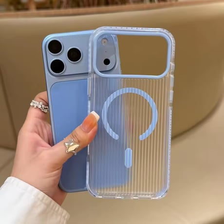 L62537 カラーフレームMagSafe対応iPhoneケース
