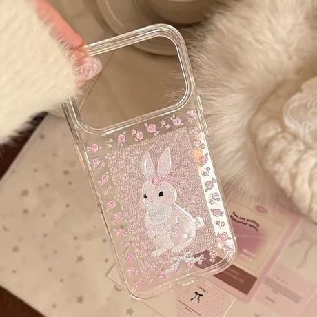 S75899 ローズバニーiPhoneケース