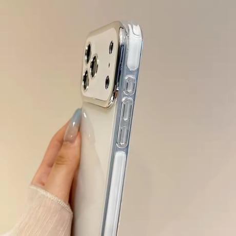 【即納商品】S75565 オーロラグラデーションフレーム iPhoneケース