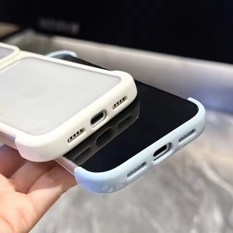 L62523 カラーフレームクリアiPhoneケース